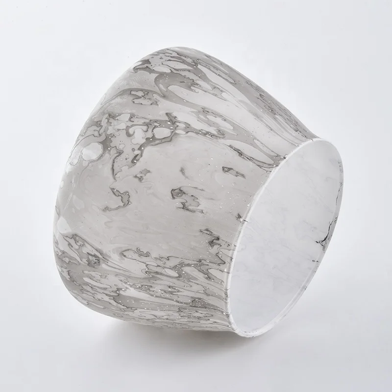 Home Decorative Water Transfer Candle Jar Glass Wholesale