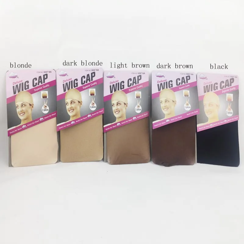 

2PCS/pack Polyester stretchable unisex Wig cap For Making Wigs Stocking Wig cap Liner Snood Nylon Stretch Mesh