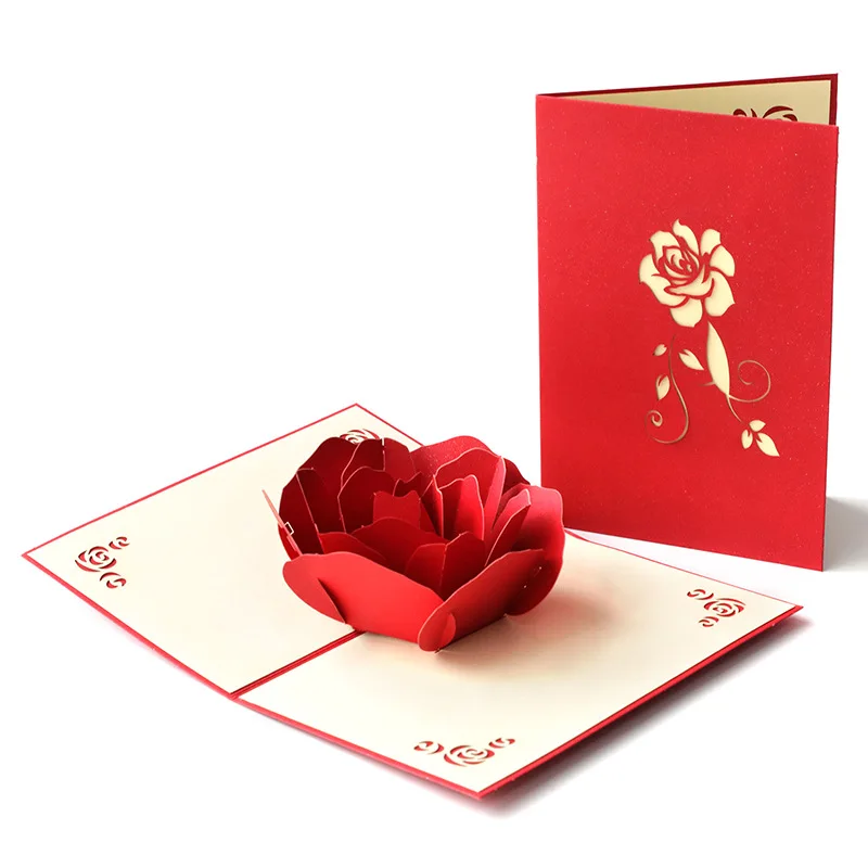

Creative Valentine's Day creative 3D love greeting card wedding love greeting card gift card for girlfriend