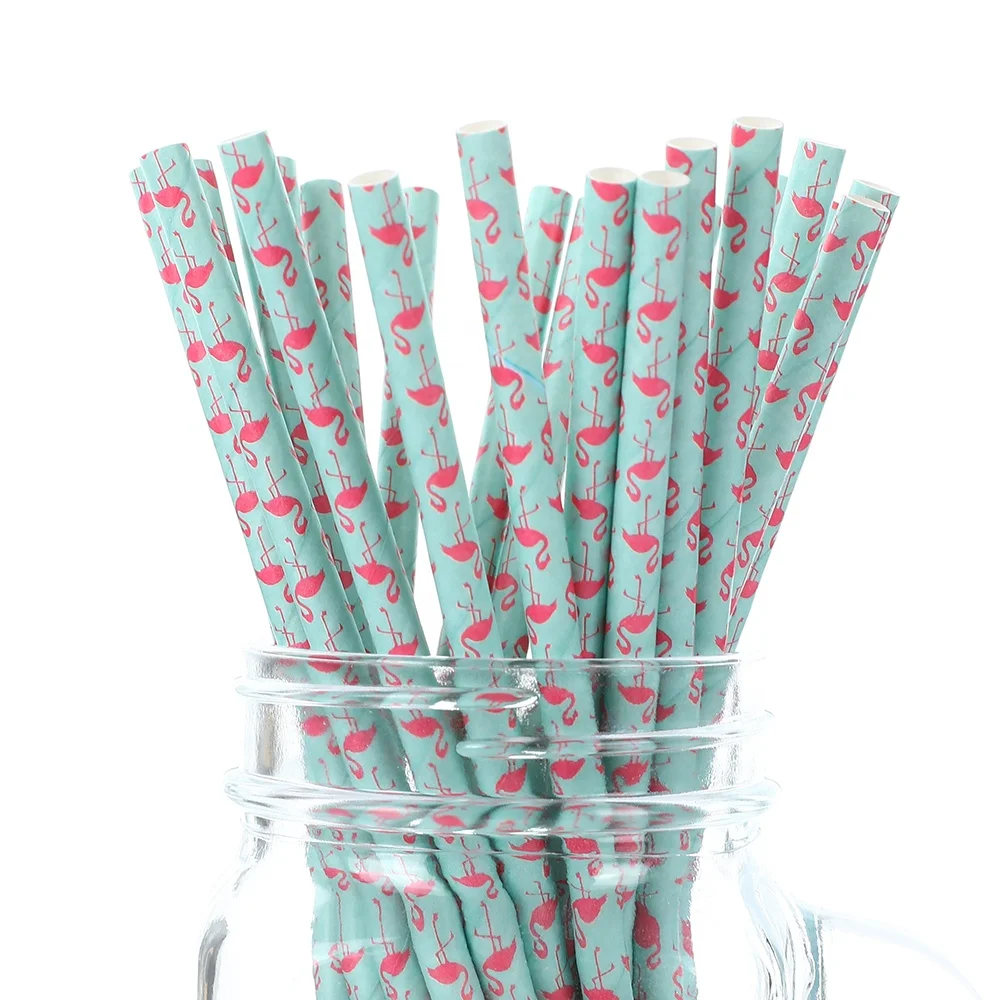 

TikTok Assorted Colors Biodegradable Paper Drinking Straw, Customized