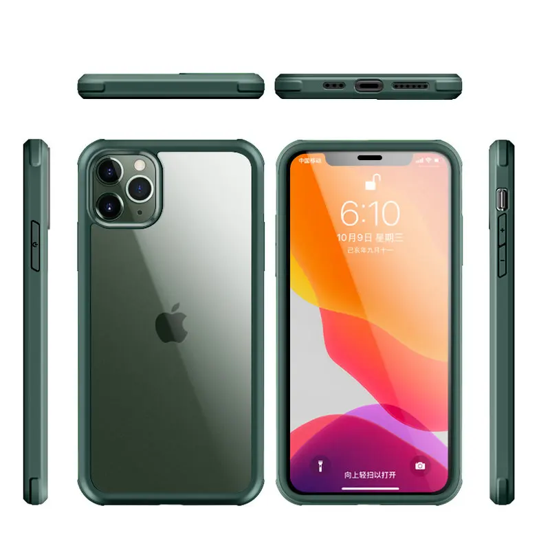 

360 Full Cover TPU High Transparent Double-sided Glass Wholesale Mobile Phone Accessories Case for iPhone 12 mini pro max