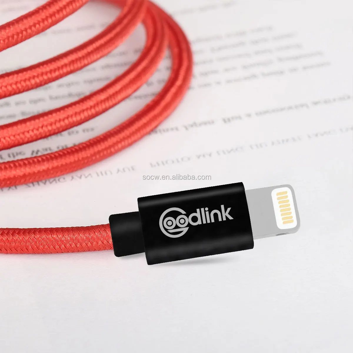 

SOCW mfi certified lightning cable MFI C89 micro usb c to lightning type c charger data lightning cable cable usb, Customized color