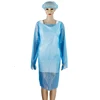 Basic hospital disposable sterile surgical cpe isolation gowns