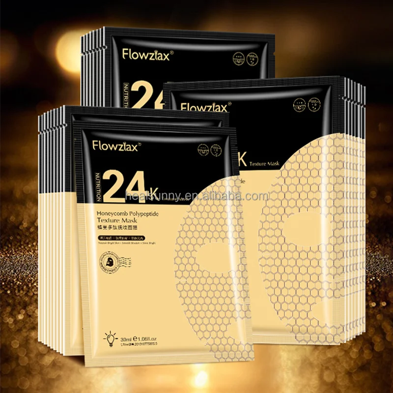 

Private Label Hot Selling Collagen Gold Foil Face Mask Gold Repair Anti Freckle Face Sheet Gold Foil Facial Mask Sheet