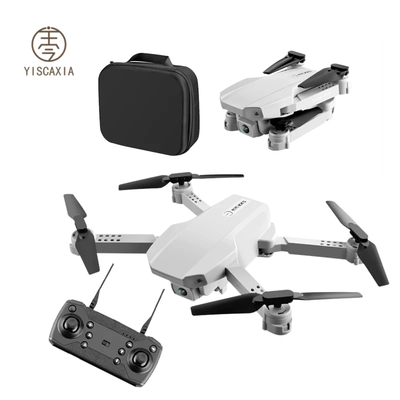

Foldable 4k HD Dual Camera Drone Aerial Photography Basic Set Quadcopter Fixed-Height Remote Control Aircraft With Bag, Grey