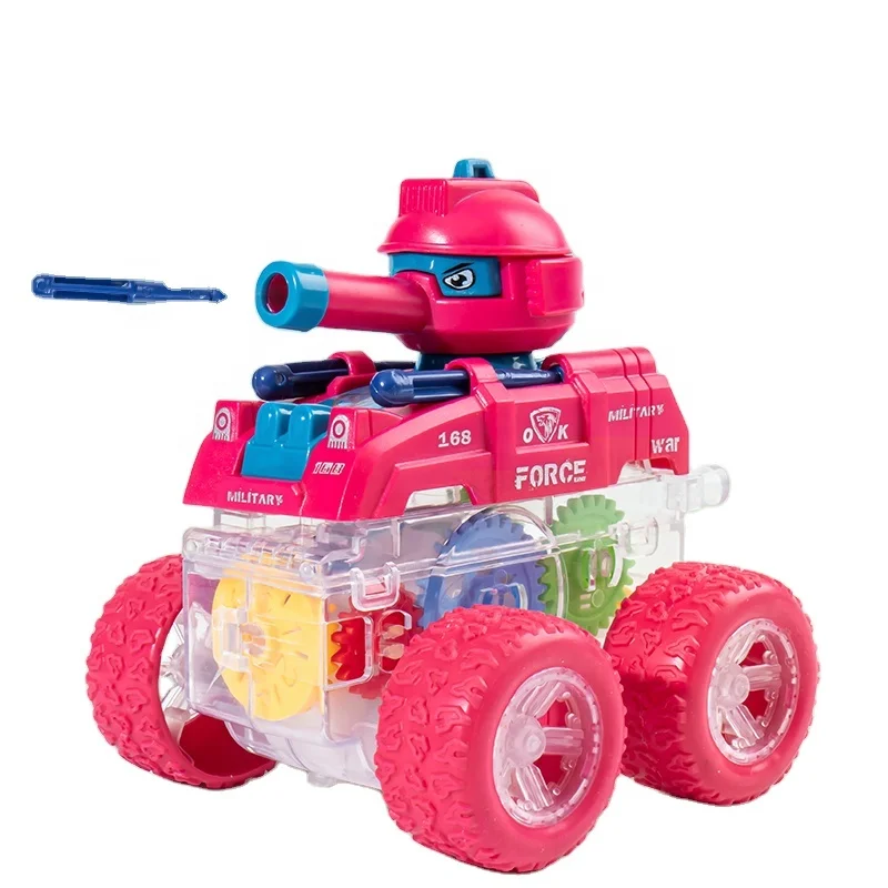 

New arrival children toys car transparent gear toy truck plastic kids car toy
