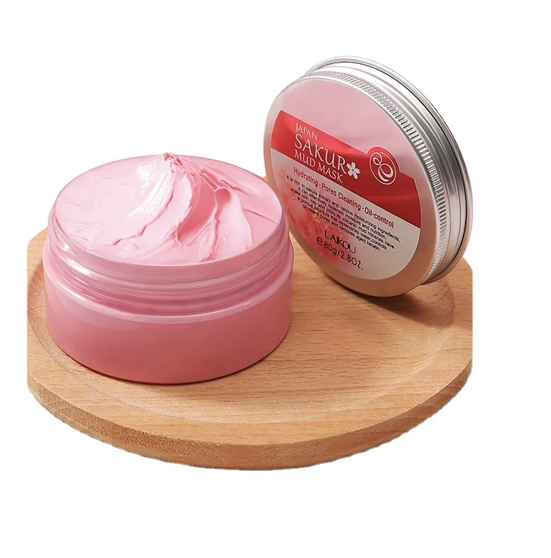 

Wholesale Deep Pore Cleansing Oil Control Moisturizing Smoothing Japan Sakura Mud Face Mask, Pink