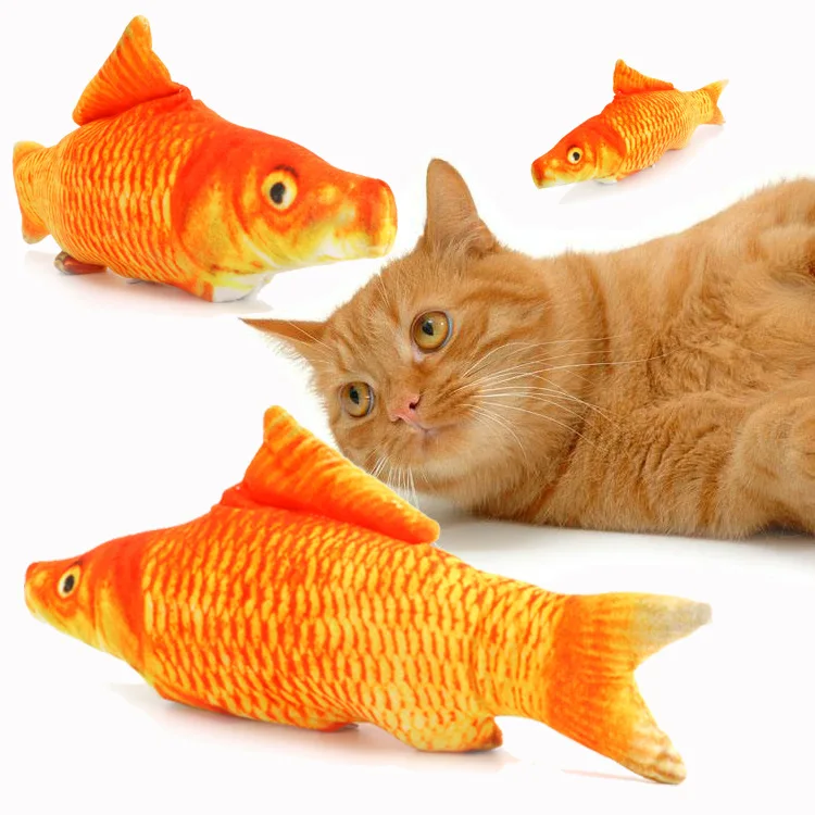

Manufacturer wholesale teasing pet automatic fish can be customized pet toys
