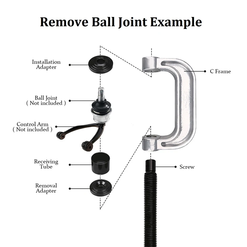 21pcs Master Ball Joint Auto Repair Service Removal Kit Press Tool