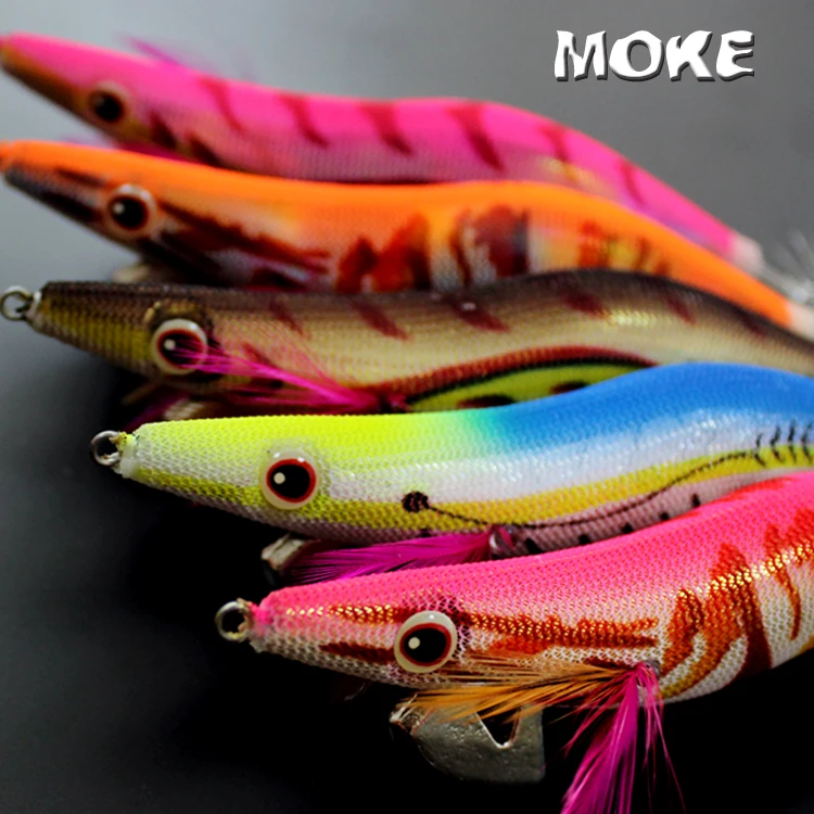 

2019 MOKE hot-selling squid jig fishing lure more colors available for choice, Vavious colors