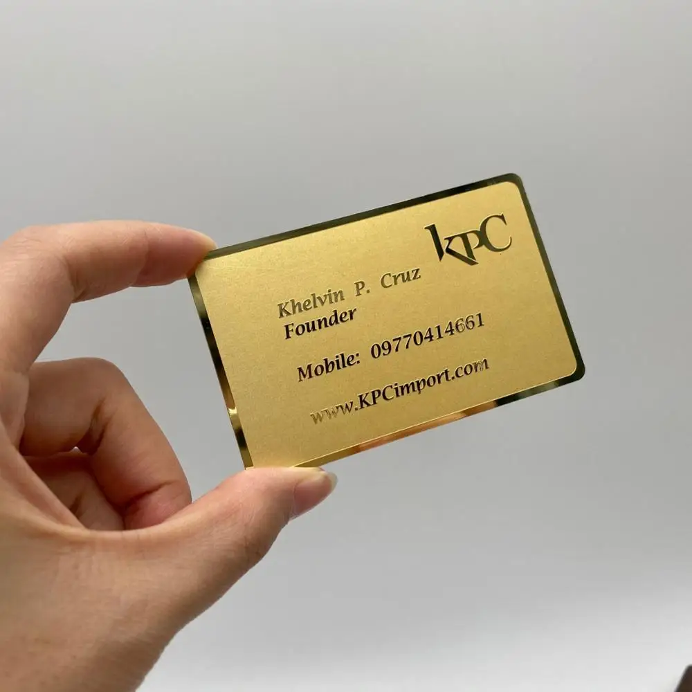 

DU metalic cards, Cmyk color or pantone color