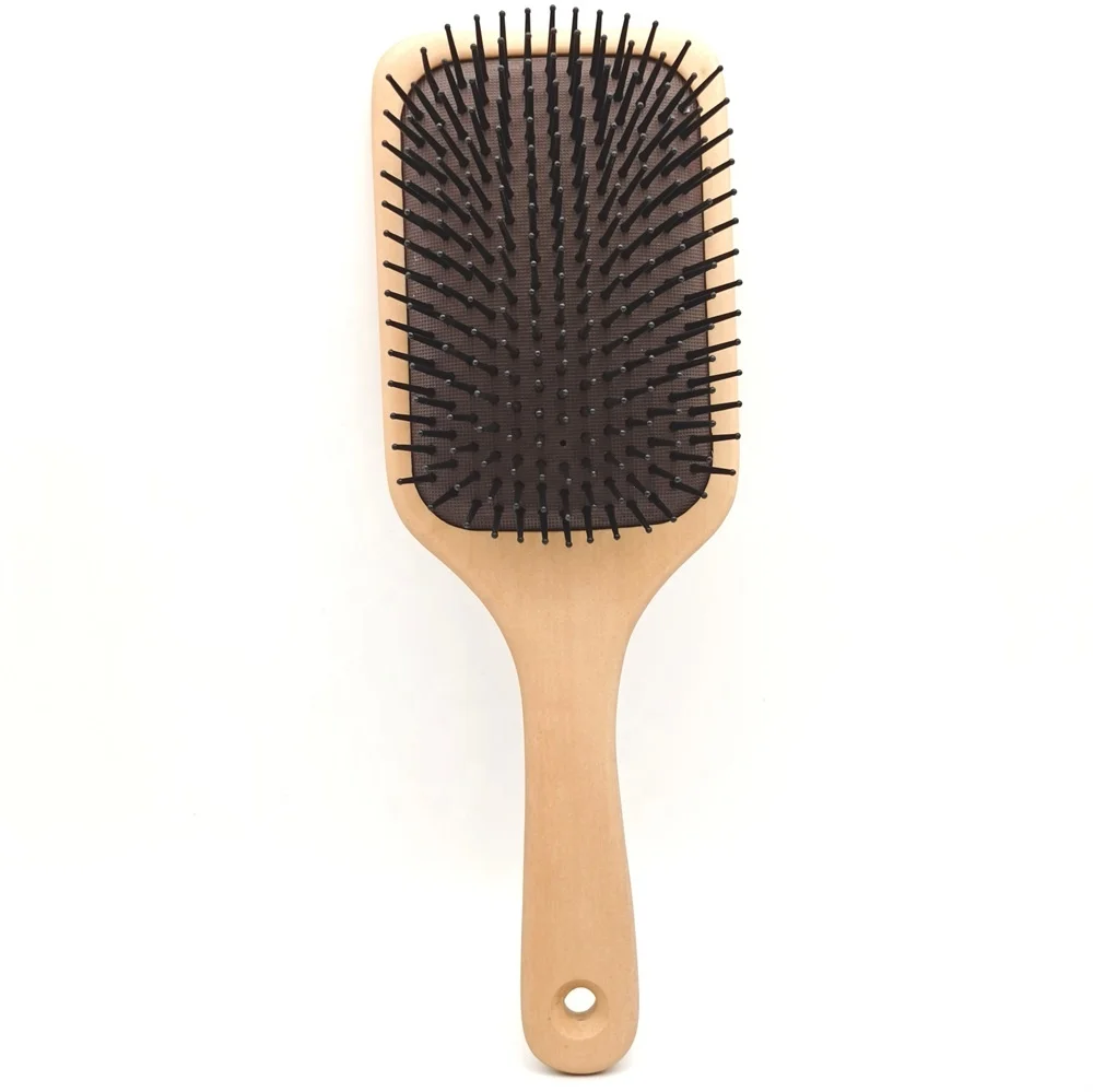 

Natural Wooden Massage Hair Brush Paddle Hair Brush