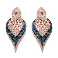 

Custom fashion shell earring 925 sterling silver big earrings