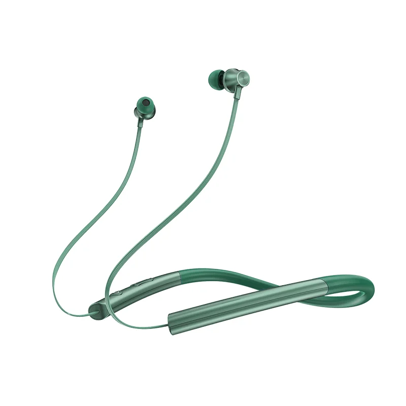 

Laudtec Wireless Headphone Necklace, Earphone with Magnetic Connection Sports Earbuds for Running Built-in Mic Headsets//, Black, red, green