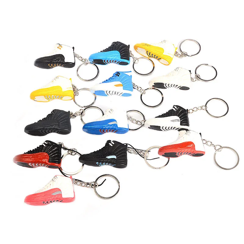 

Dropshipping Mini Sneaker 3D Slipper car Keychain Couple Bag Pendant Collection Value Keychain, Mixed more than 100 colors