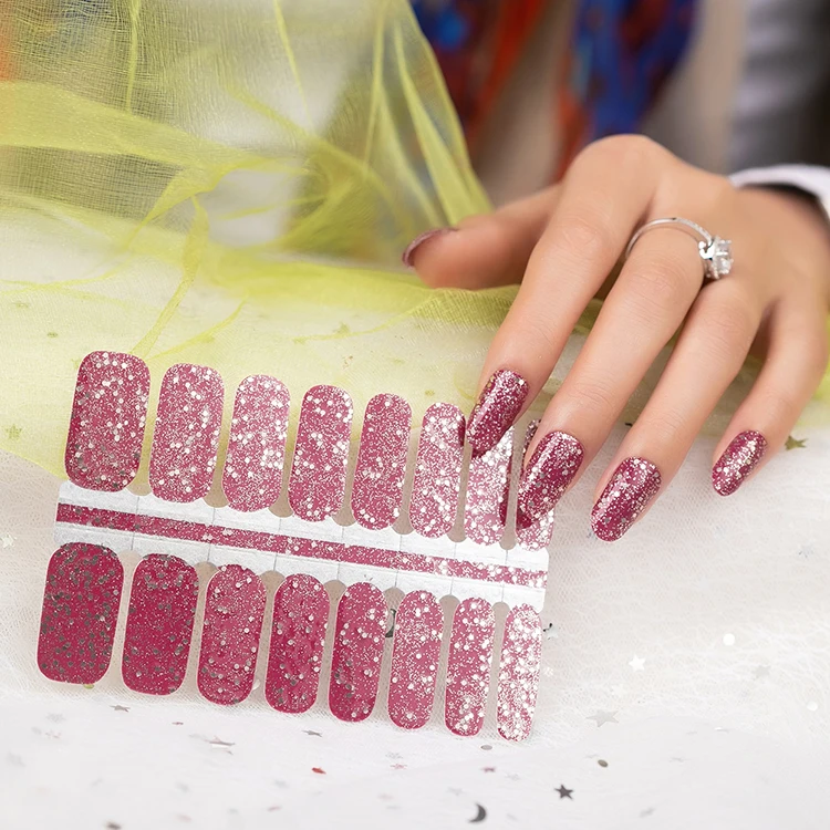 

Nail Supplies New Arrival christmas Professional Design Free Sample UV Gel Lovely Nail Sticker, Various color