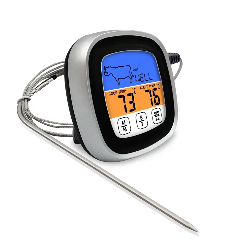 

Digital Cooking Thermometer with Backlit Display and Magnet Ultra-fast Instant Read Meat Food Thermometer for Kitchen BBQ Milk, Any pantone color and customized pakage is available.