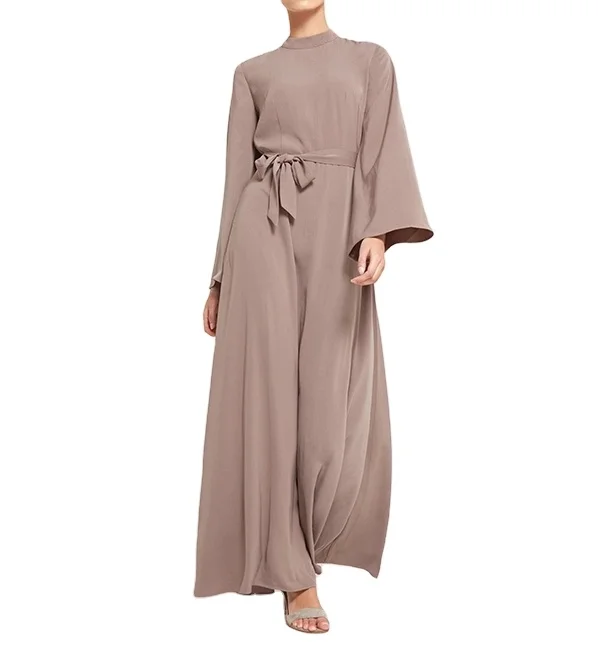 

Women Clothing Muslim Kimono Belted Kimono Dress