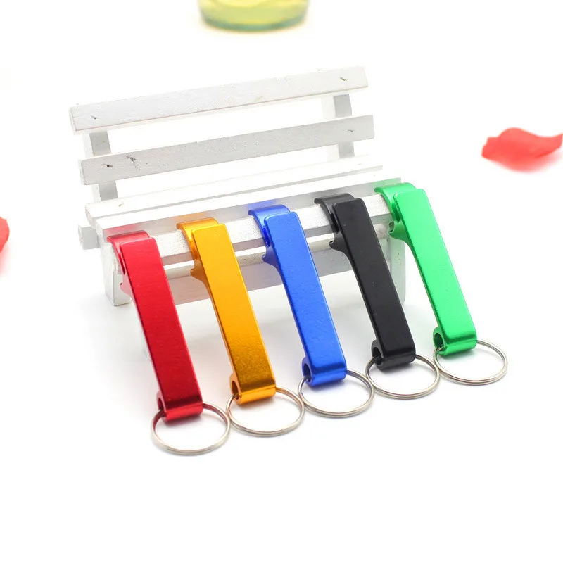 

Wholesale Free Sample Metal Aluminum Stamping Mini Bottle Opener Keychain, Colorful