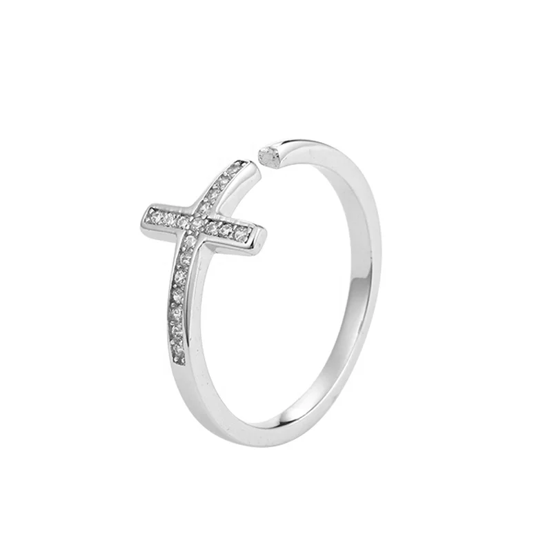 

Funky sterling silver friendship piston ring for women