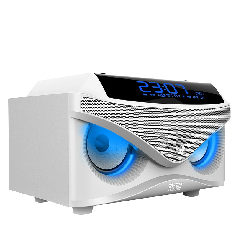 

2021 Outdoor Portable led speakers wholesale Wireless stereo BT Speaker Outdoor With LED Light