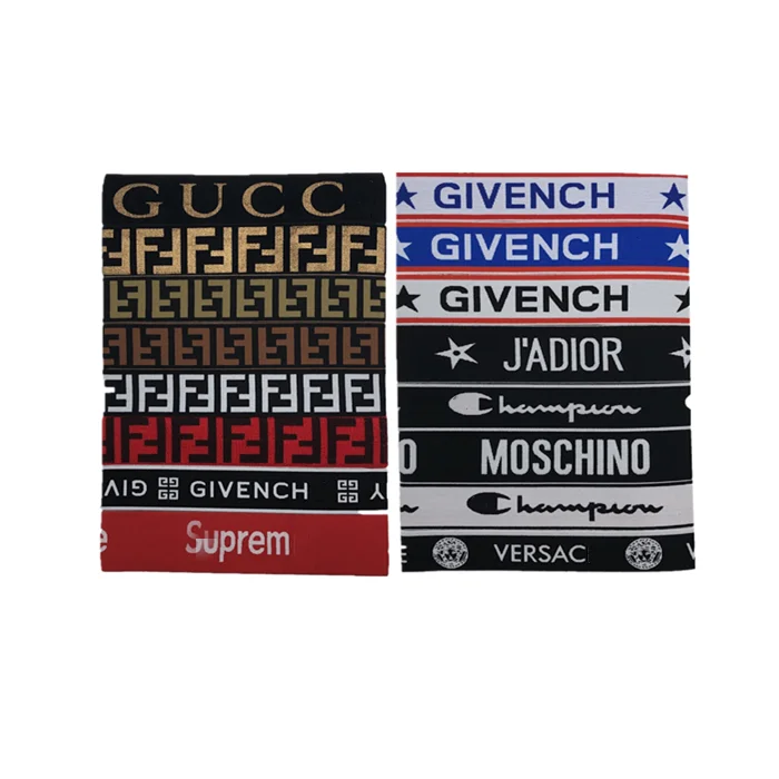 
Wholesale Custom logo jacquard elastic adjustable durag hairband wave cap Nylon sports Yoga designer Headbands 