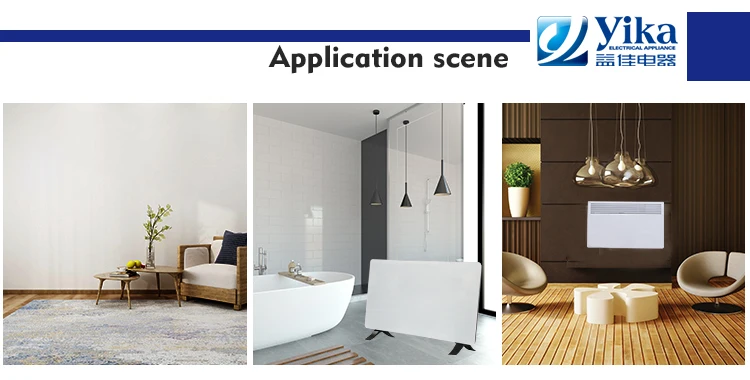 Display touch control 220v 2400w panel convector heater with wifi