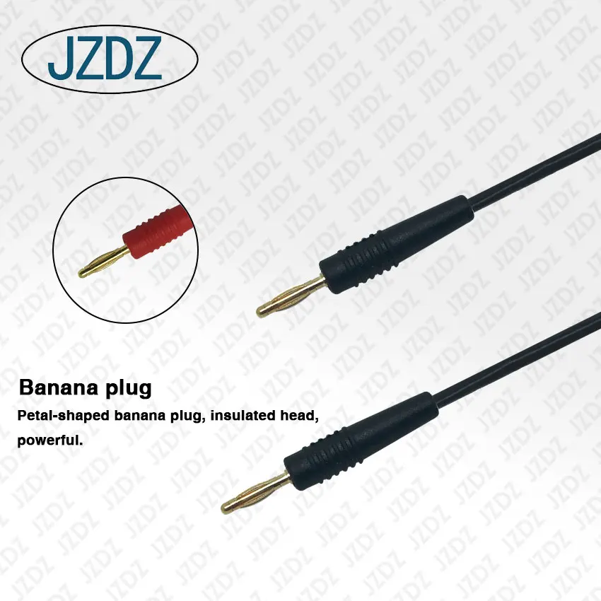 
JZDZ J.70002 2MM gold-plated banana plug to banana plug test lead 