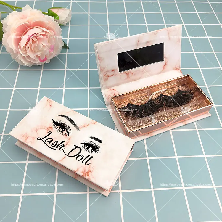 

2020 Hot selling eyelash packaging box wholesale 3d mink lash boxes eyelash packaging box custom