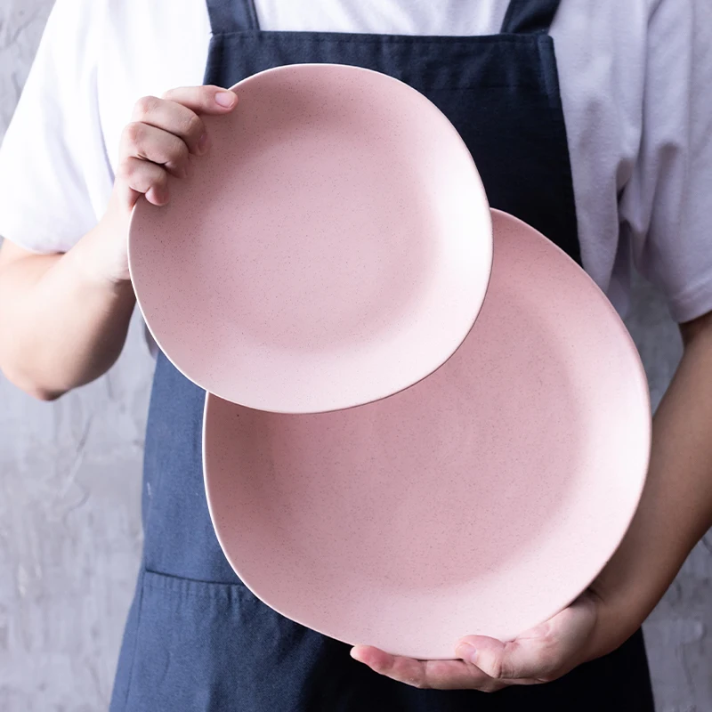 eco-friendly matte glaze irregular restaurant serving dinnerware ceramic food pasta dinner plates  .jpg