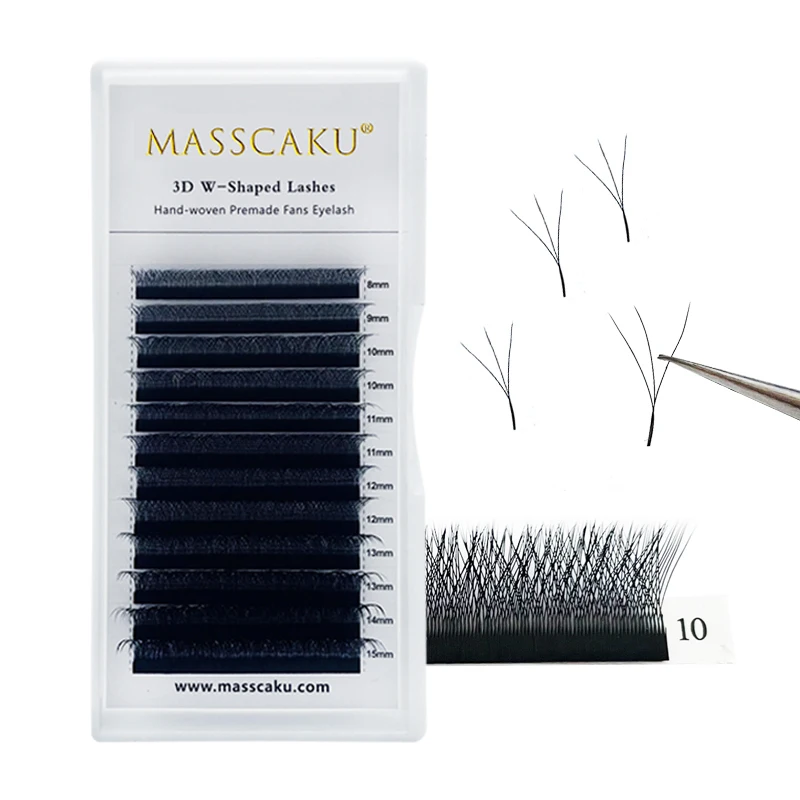 

New Product yy W Eyelash C D Curl 0.07mm w Shape Lash With False Lashes Eyelashes Extension, Deep matte black