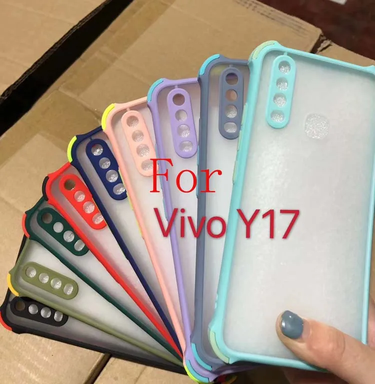 

High Quality Shockproof Colorful Key Airbag Skin Feeling Matte 2in1 PC TPU Phone Cover Case For Vivo X50 Pro Pro+ IQOO Neo S1