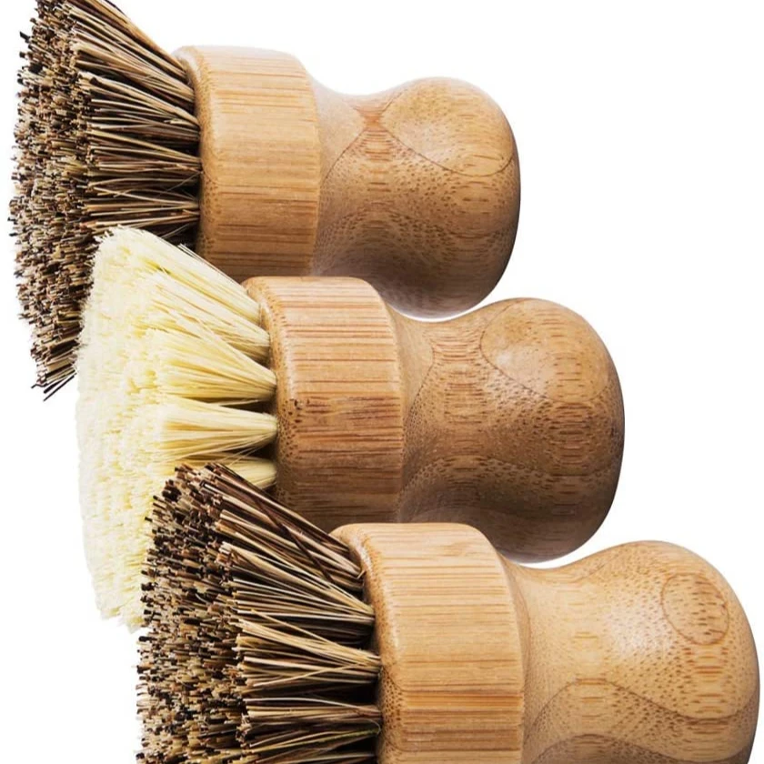 

Natural bamboo pot brush, kitchen brush