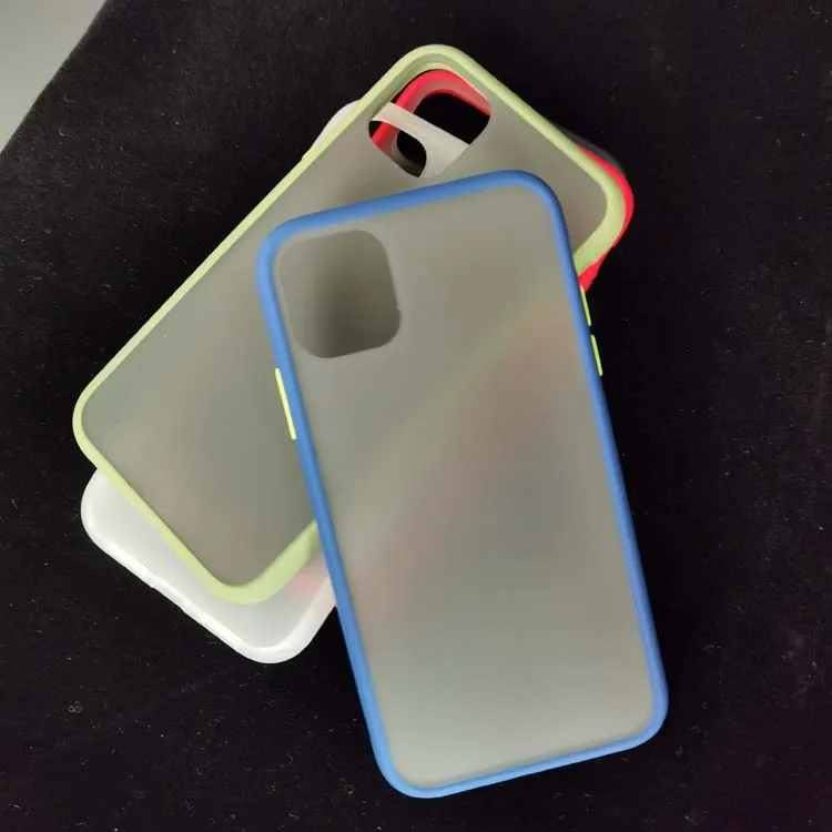 

Mobile Phone Mixed Color Frosted Translucent Matte PC Hard Back TPU Bumper Phone Cover Case For Iphone XR 6.1 inch