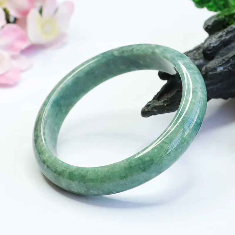 

Natural Emerald Bracelet Full Of Green Myanmar A Goods Jade Bracelet Jewelry Live Delivery FC2041403