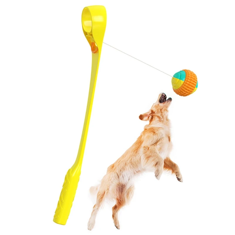 

Amazon Hot Selling Wholesale Non-automatic Outdoor Dog Training Chuckit Sport Dog Ball Launcher Ball Thrower For Dogs, American blue, blue, yellow