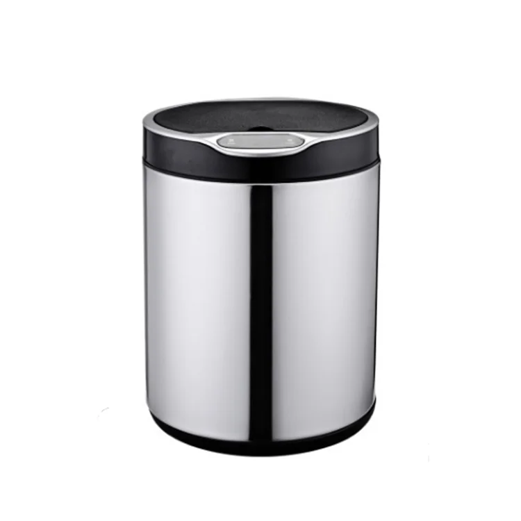 

Circle Induction Bump Digital 6l Intelligent Stainless Steel Rose Gold Dustbin compost bin smart sensor trash can kitchen bin, Rose gold & sliver