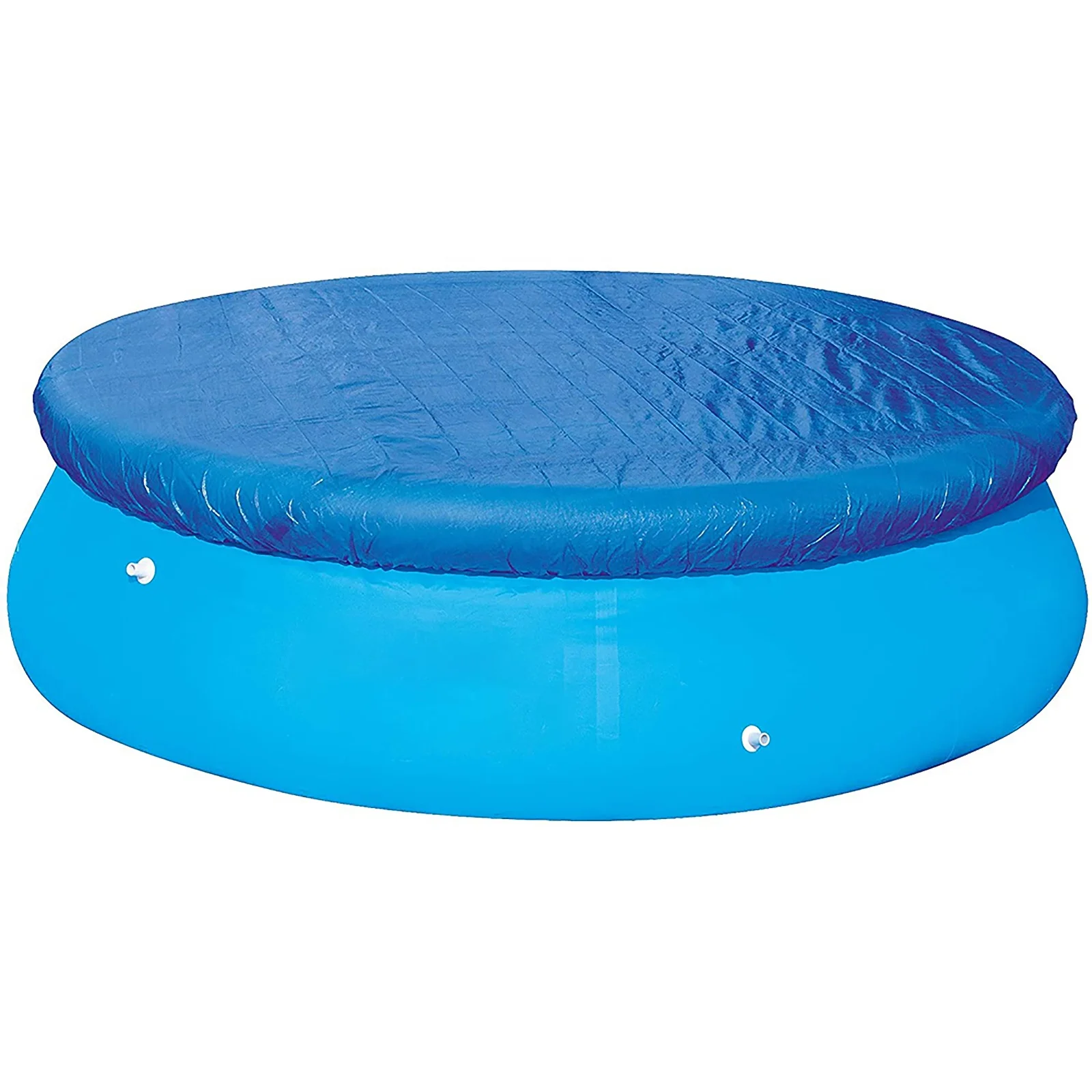 

Blue Round Swimming Pool Cover Waterproof Frame Pool Cover Anti-dust Swimming Pool Above Cloth Folding Portable for Outdoor