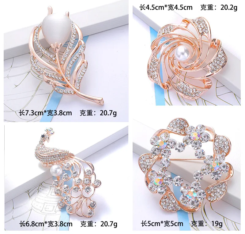 Minusone Creative Fashion Jewelry Cubic Zircon Elegant Bling Brooches Pin Scarf Button Jewelry Gift Minusone Creative Fashion Jewelry Cubic Zircon Elegant Bling Brooches Pin Scarf Button Jewelry Gift