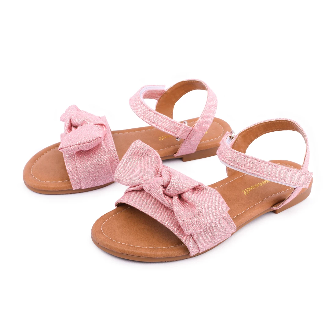 

kids summer slippers girl's outdoor EVA shoes sandals rubber OEM logo bow style