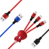 2019 New Product Guitar Indicator Custom Led Light Tip Multi Usb Charging Cable 3 In 1