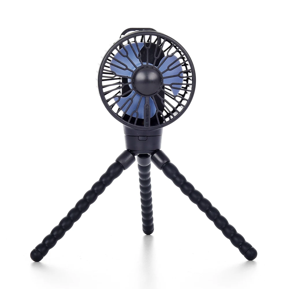 High Quality Cheap Price 2024 New Portable Rechargeable Baby Stroller Fan Flexible Tripod Clip Fan Baby Fan