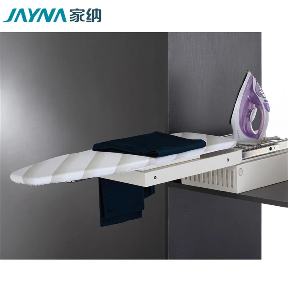 

Modern Hot Sell 180 Degree Revolving Ironing Board Wardrobe Accessories Drawer Ironing Board, White