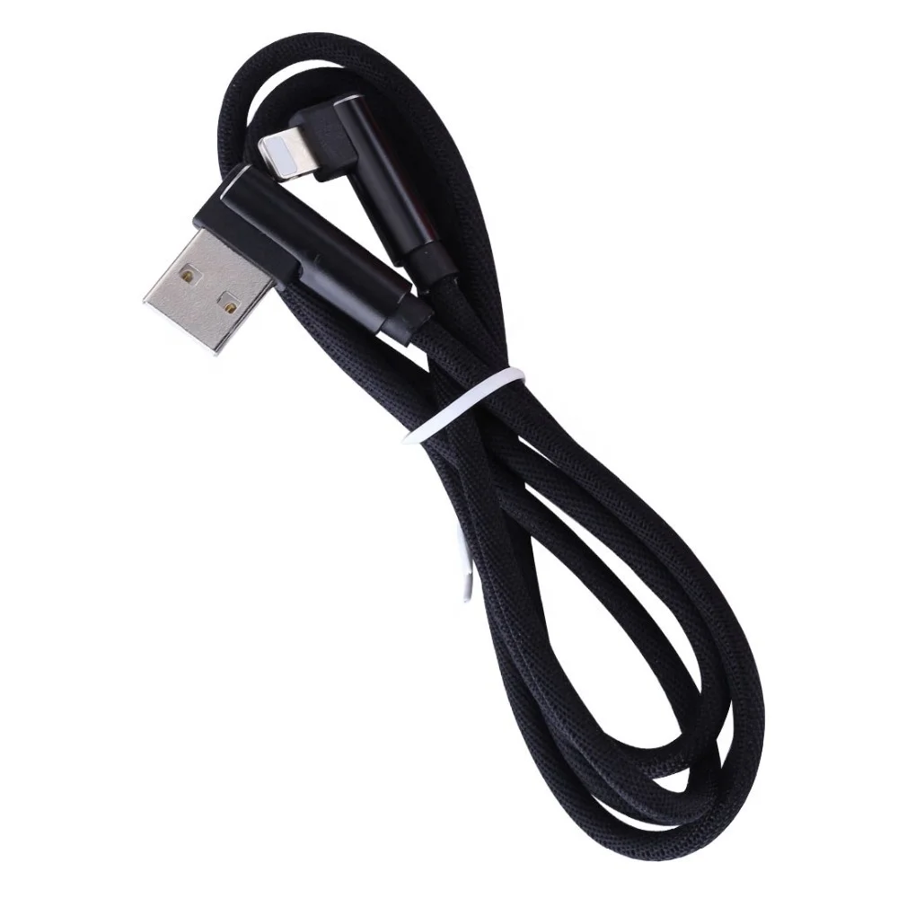 

Hot sale High-end pure copper shielded L shape Fast charging cable