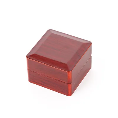 

E498 Women Mans Small Jewel Case Championship Rings Jewellery Packaging Gift Boxes Storage Ring Wooden Jewelry Box, As picture