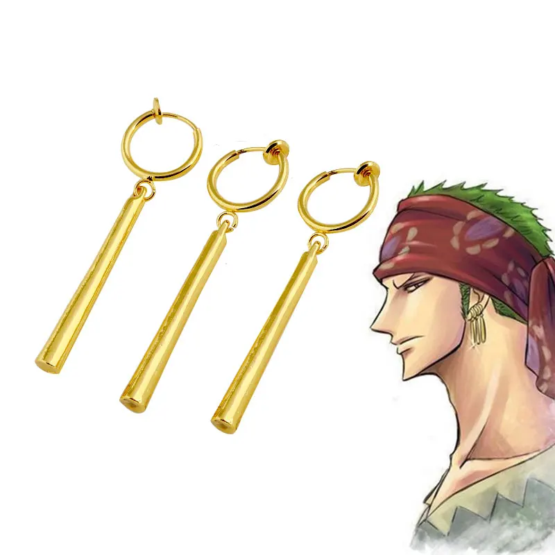 

3 Pieces/Set Xcoser Hot Anime One Piece Roronoa Zoro Earring