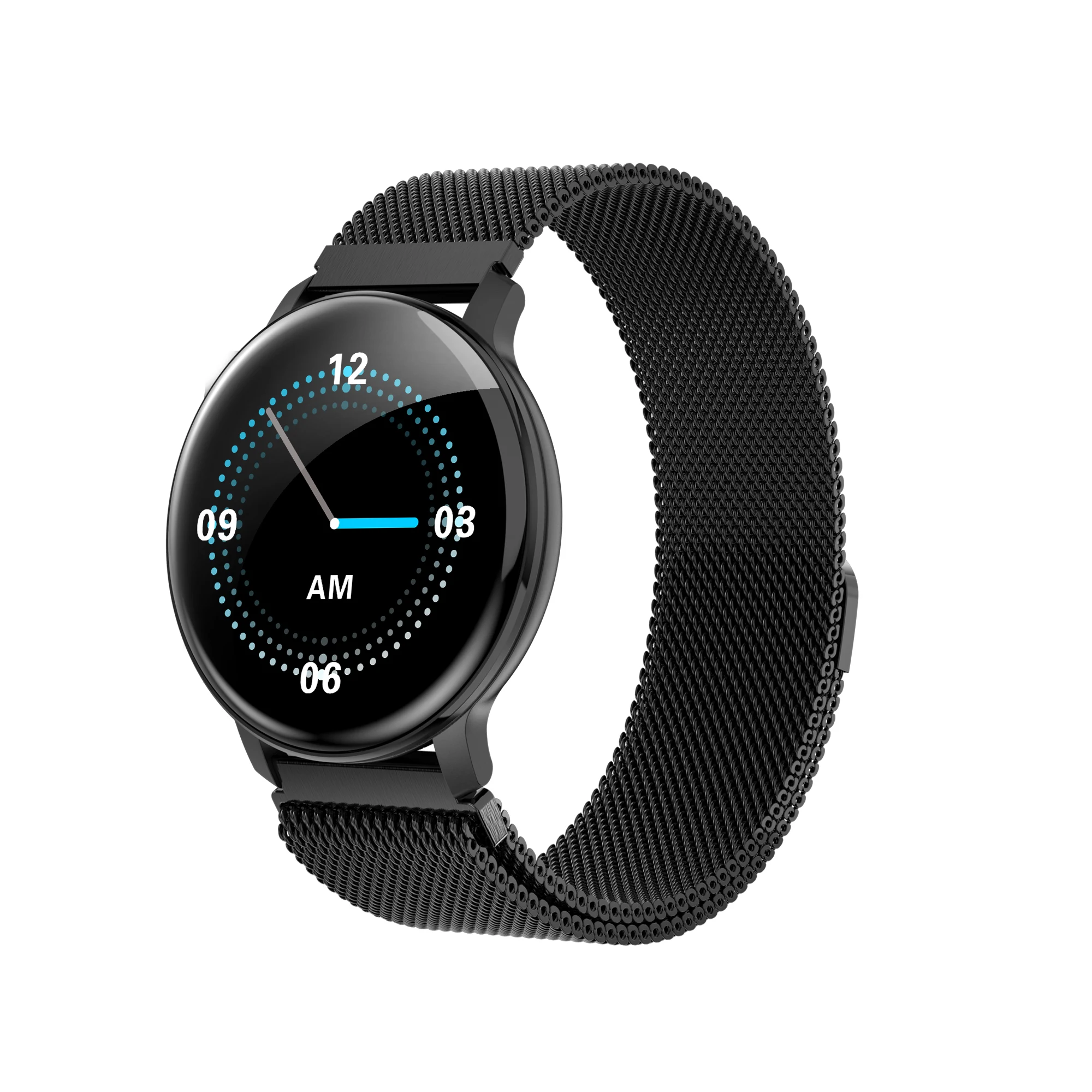 

2020 New Amazon Best Selling Watch Band Mens Women Body Temperature Smart Watch Android Bracelet Watch Smart Wristband, Black/silver/blue/red