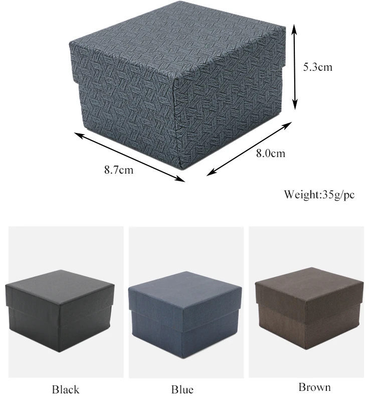 2021 Wholesale Cardboard Paper Gift Packaging Single Watch Box Case