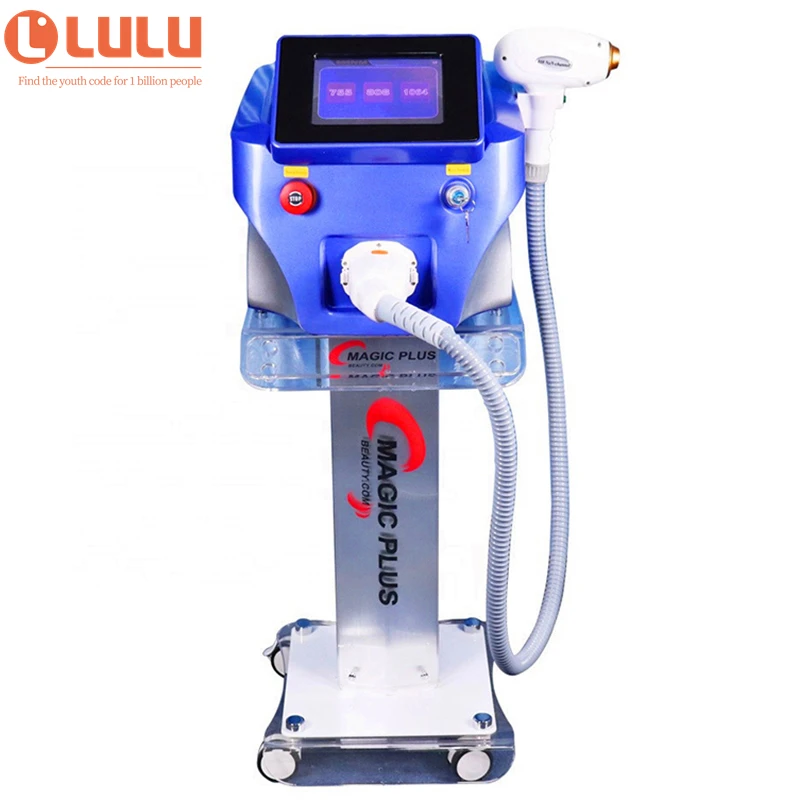 

High Power Alexandrite Diode Laser 755 808 1064 Portable / 808nm Diode Laser Hair Removal Home, Red/gold/silver/purple