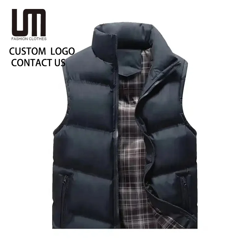 Liu Ming Latest Factory Wholesale Hot Selling Custom Men Winter Puffer Waistcoat Lightweight Plus Size Men Jacket